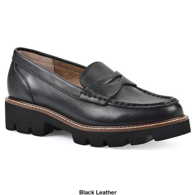 Womens White Mountain Gunner Loafers