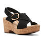 Womens Clarks Giselle Dove Wedge Sandals - image 1