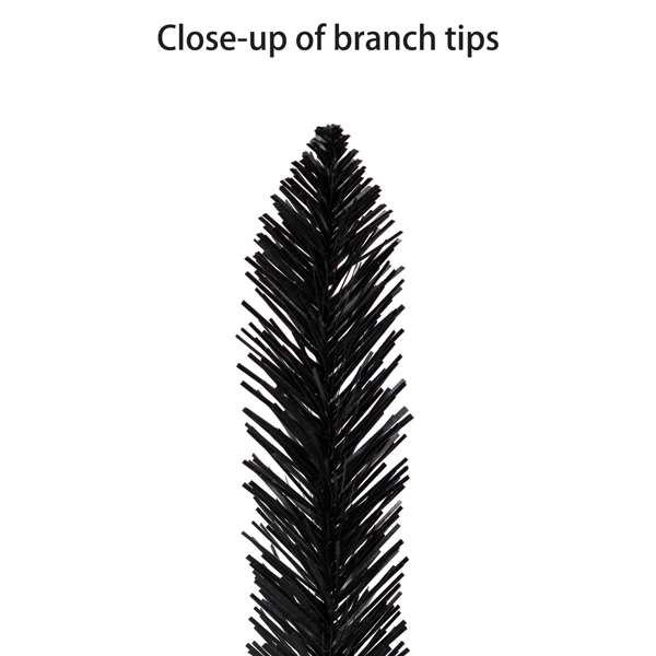 Puleo International 7ft. Pre-Lit Black Carson Pine Christmas Tree