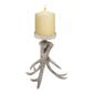 9th &amp; Pike(R) Silver Antler Candle Holder - image 1