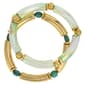 Ashley Cooper(tm) Aqua Multi 2 Row Stretch Bangle  Bracelet - image 1