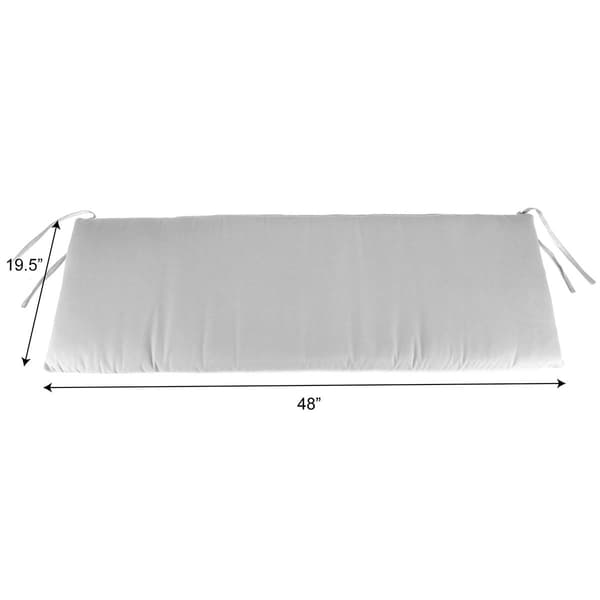Jordan Manufacturing Forest Green Solid Settee Bench Cushion