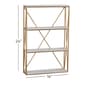 9th & Pike® Metal Wood Wall-Mounted Bookshelf - image 5