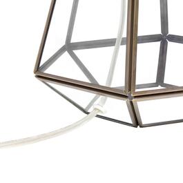 Lalia Home Barnlitt Transparent Triagonal Table Lamp