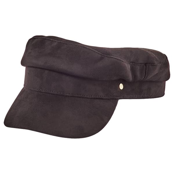 Womens Anne Klein Faux Suede Cabby Hat - image 
