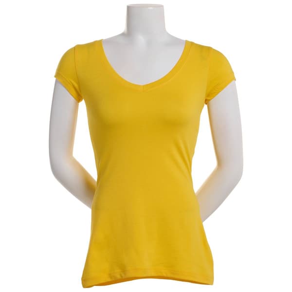 Juniors Aveto Basic V-Neck Tee - image 