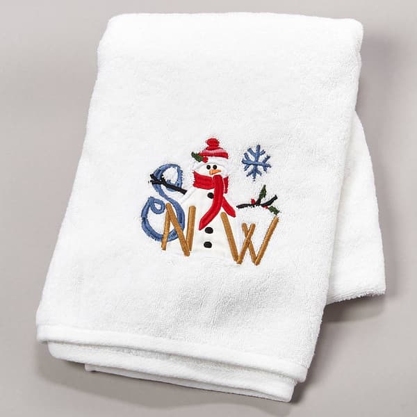 Avanti Snow Bath Towel Collection - image 