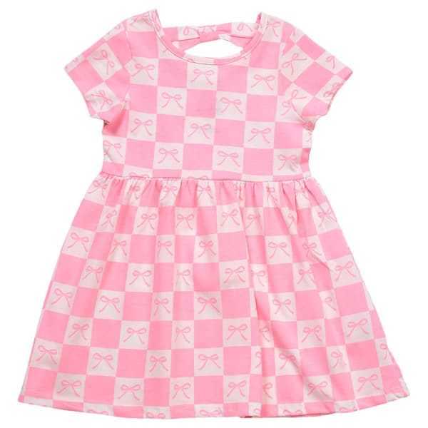 Girls (4-6x) Freestyle Revolution Bow Checkered Dress
