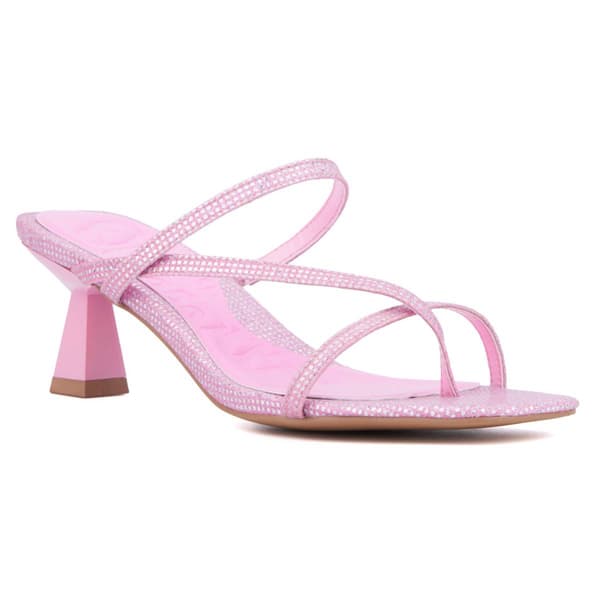 Womens Olivia Miller Angelic Strappy Slide Sandals