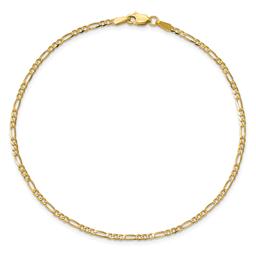 Unisex Gold Classics™ 1.80mm. 14k Gold Flat Figaro Chain Necklace