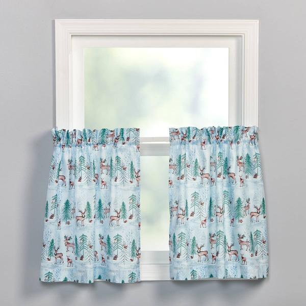 Deer Hollow Woodland Tier Curtains - image 