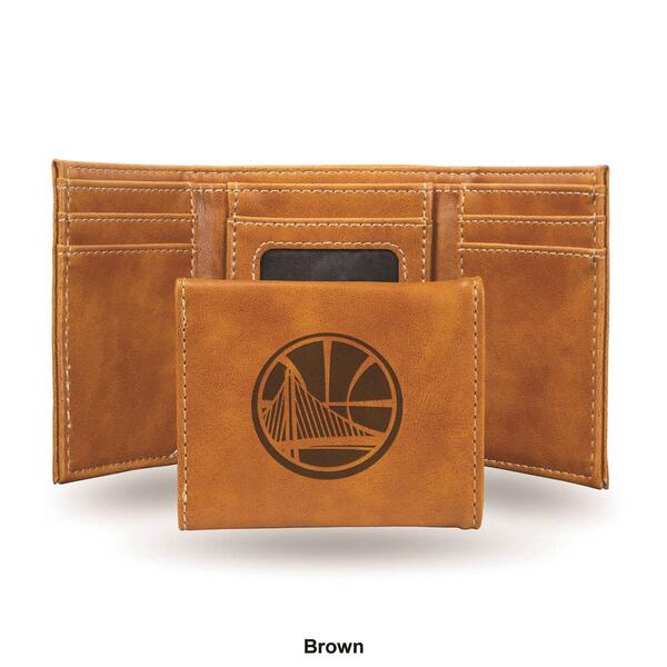 Mens NBA Golden State Warriors Faux Leather Trifold Wallet