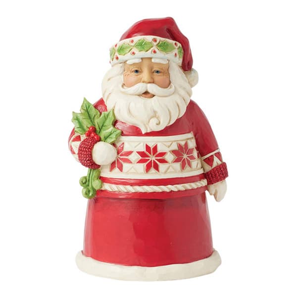 Jim Shore Nordic Noel Santa Pint Christmas Figurine