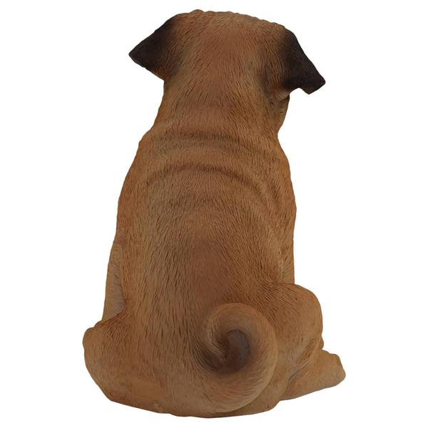 Hi-Line Gift Sitting Pug Garden Statue