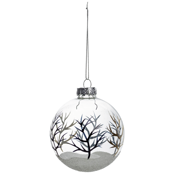 Northlight 4ct. Winter Forest Christmas Glass Ball Ornaments