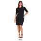 Womens 24/7 Comfort Apparel Shimmer Bodycon Mini Party Dress - image 6