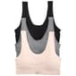 Womens Danskin 3pk. Seamless Two Tone Rib Bralette DS2106-3PKAP - image 1