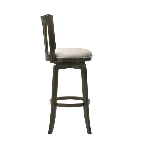 Armen Living Elle 30in. Dark Roast Rubberwood Bar Stool