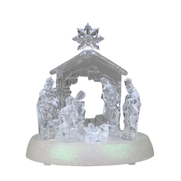 Northlight Seasonal 7.5in. LED Christmas Nativity Scene - image 