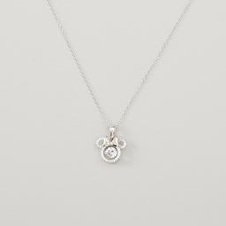 Disney Rhodium Plated Minnie Mouse Dancing Necklace