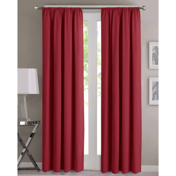 Kids Solid Rod Pocket Panel Curtain - image 