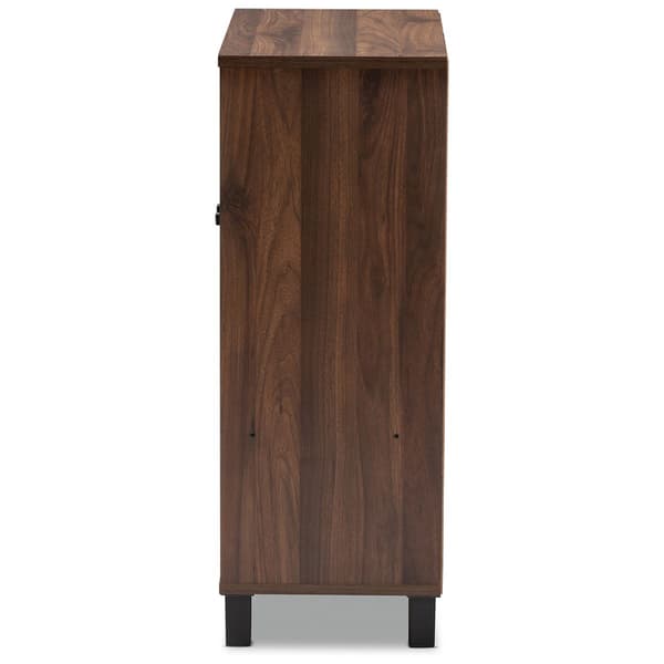 Baxton Studio 2 Door Wood Entryway Shoe Storage Cabinet