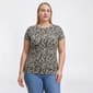 Plus Size Preswick & Moore(R) Short Sleeve Abstract Camo Tee - image 1