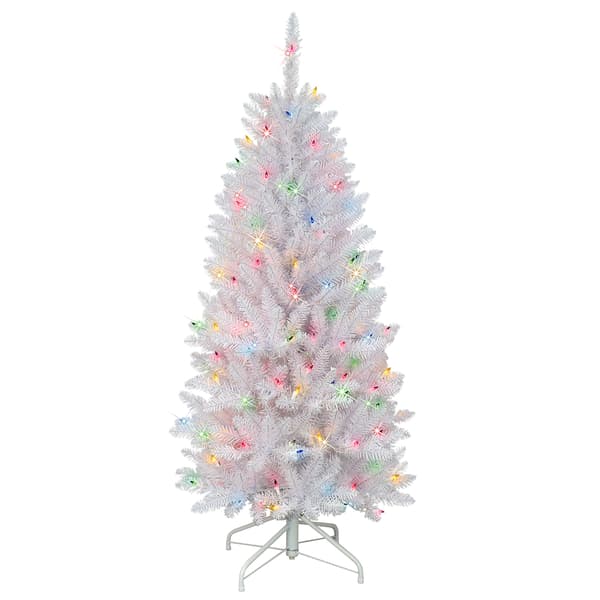 Puleo International Pre-Lit 4.5ft. Fraser Fir Christmas Tree