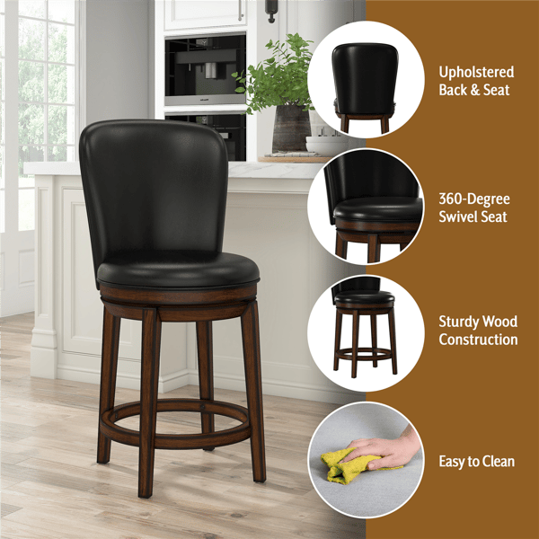 HH2 Home Victoria Swivel Counter Height Stool