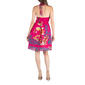 Womens 24/7 Comfort Apparel Floral Beaded Halter A-Line Dress - image 3