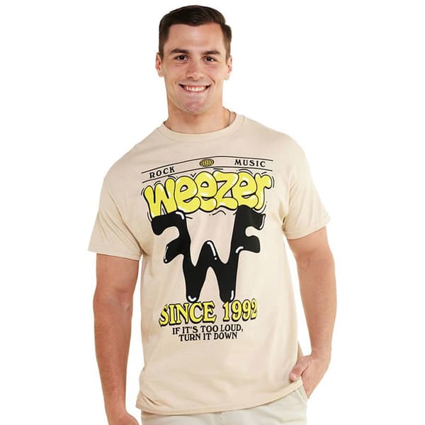 Young Mens Weezer Short Sleeve Graphic Tee - image 