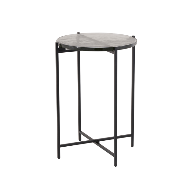 9th & Pike® Contemporary 25in. Black Metal End Table - image 