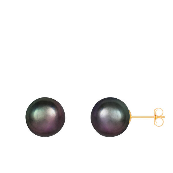 Splendid Pearls 14kt. Gold 10mm Round Pearl Stud Earrings - image 