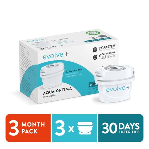 Aqua Optima WQA Certified Replacement Evolve+ Filter - Set of 3