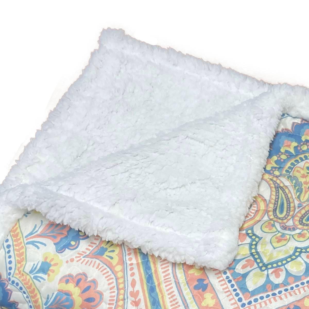 Harper Lane Merriam Apricot Sherpa Throw