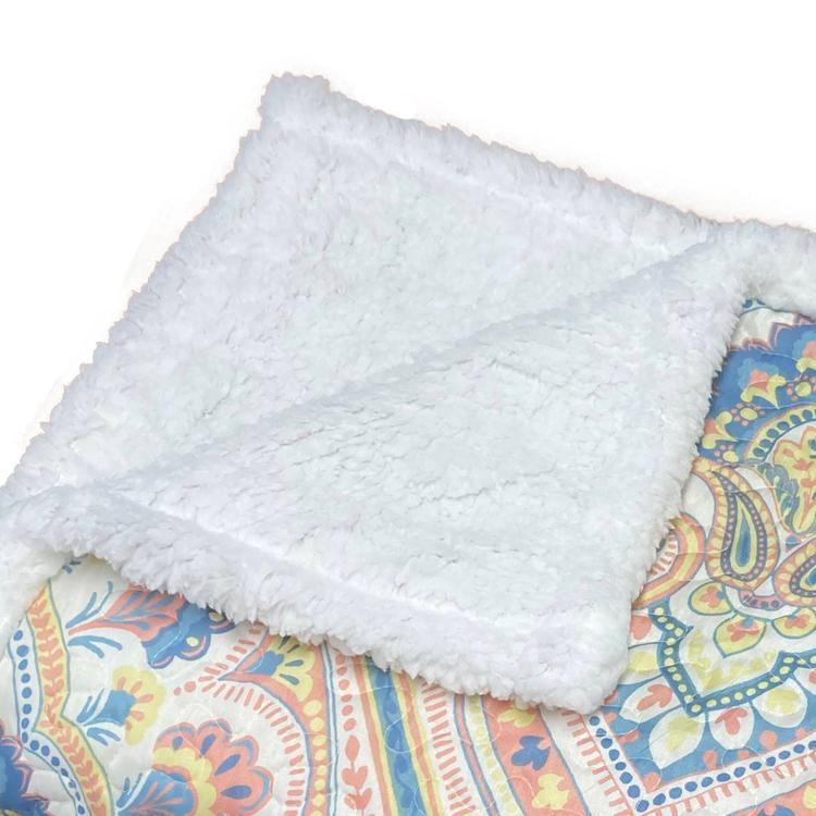 Harper Lane Merriam Apricot Sherpa Throw