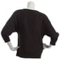Womens Love Scarlet 3/4 Dolman Sleeve Glitter Tape Sweater - image 3