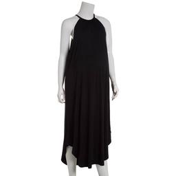 Womens Due Time Solid Hater Neck Shift Dress