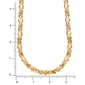 Sterling Silver Yellow Gold Plated Hugs & Kisses Collar Necklace - image 3