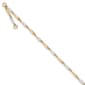 Gold Classics&#40;tm&#41; 14kt. Gold Two-Tone Polished Link 9.5in. Anklet - image 1