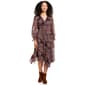 Women Rabbit Rabbit Rabbit Long Sleeve Chiffon A-Line Dress - image 2