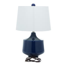9th & Pike&#174; Contemporary Blue Porcelain Table Lamps - Set of 2