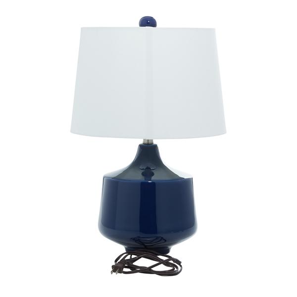 9th & Pike® Contemporary Blue Porcelain Table Lamps - Set of 2