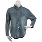 Juniors Indigo Rein Faded Knit Denim Jacket - image 1