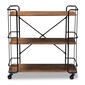 Baxton Studio Neal Rustic Industrial Style Bar & Kitchen Cart - image 2