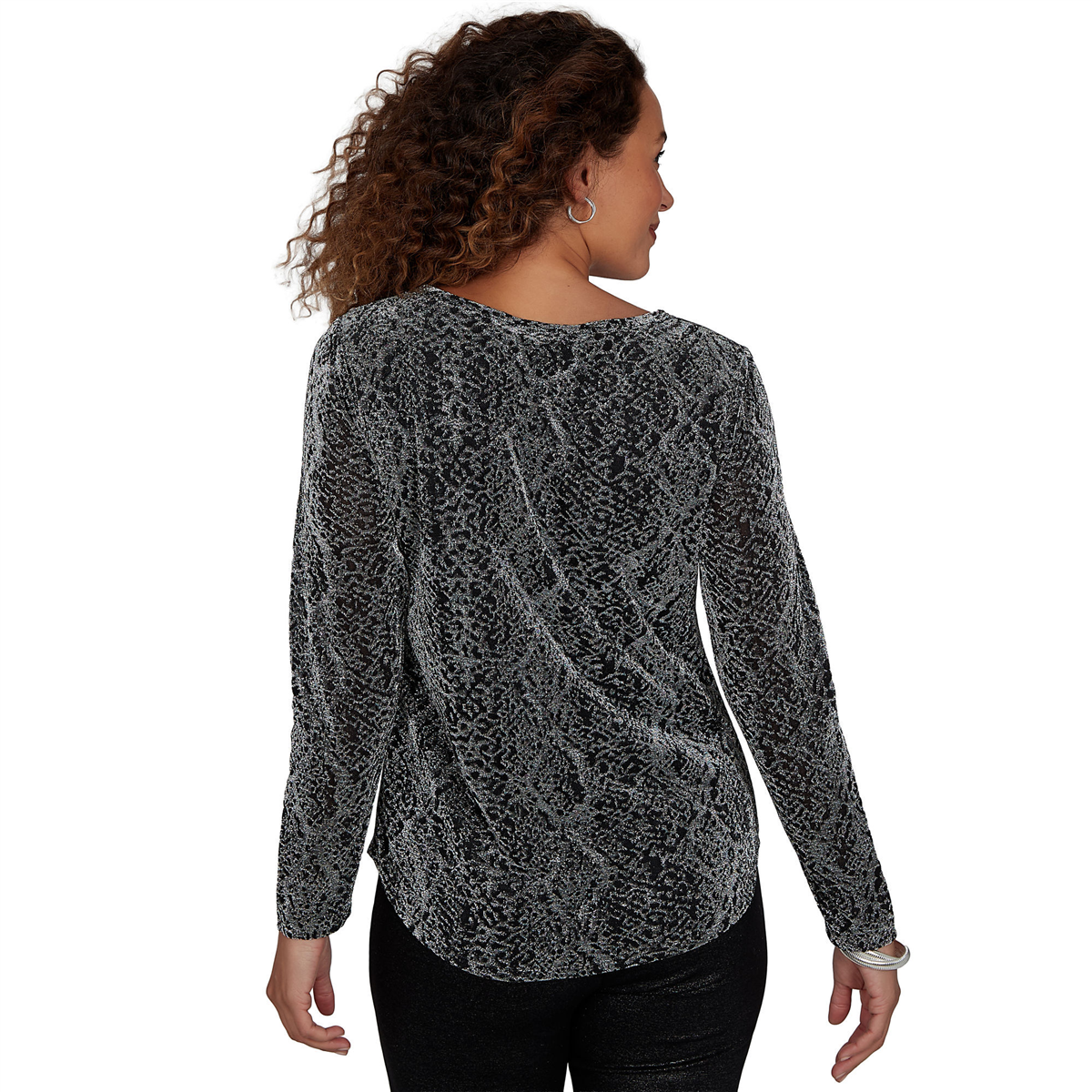 Womens Emaline Lavender Revelry Abstract Textured Knit Sweater