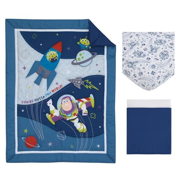 Disney 3pc. Toy Story Outta This World Crib Bedding Set