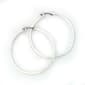 Nine West Large Silver-Tone Hoop Earrings - image 1