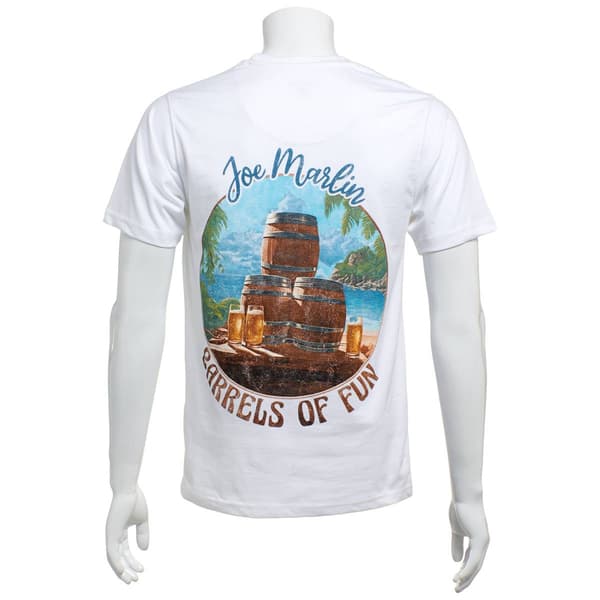 Mens Joe Marlin Barrels of Fun Short Sleeve Tee