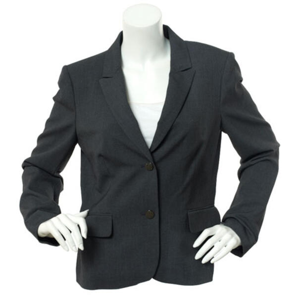 Womens Calvin Klein Slim Notch Two Button Short Blazer - image 
